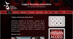 Desktop Screenshot of calgarymusicians.org